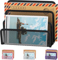 EASEPRES Desk Mail Organizer, Office Small Desktop Metal Mesh Envelope Letter by EASEPRES