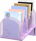 5-Section Desk File Organizer, Metal Mesh Folder Organizer by OUTIOE