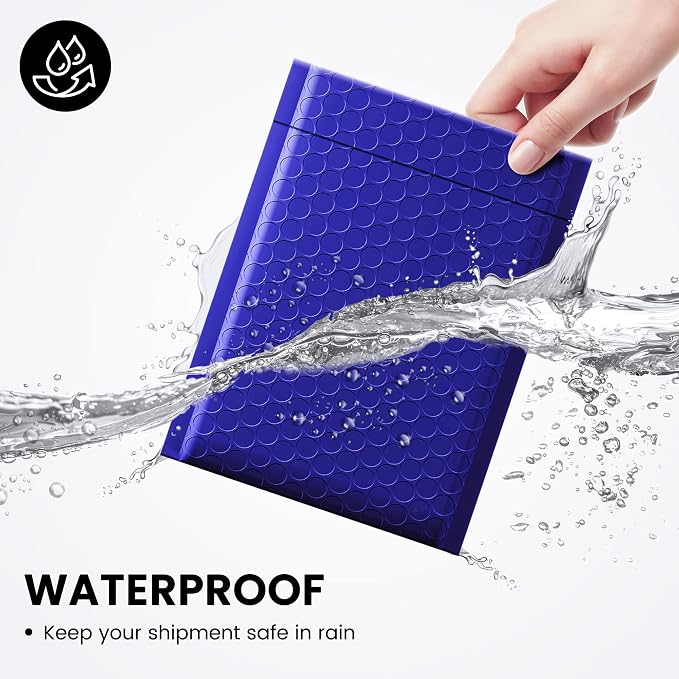 Fuxury 300 Pack Royal Blue Bubble Mailers 6x10" Bubble Shipping Envelopes | - Image 4