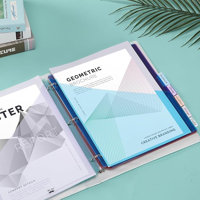 Mr. Pen- Binder Dividers with Pockets and Tabs, 8 Pack | Pocket Dividers - Image 5