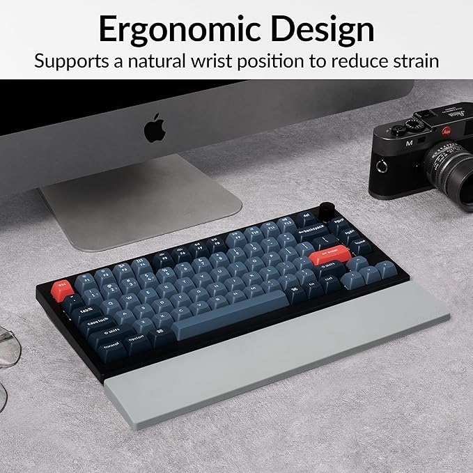 Keychron Gray Silicone Wrist & Palm Rest, 12.89" - Image 7