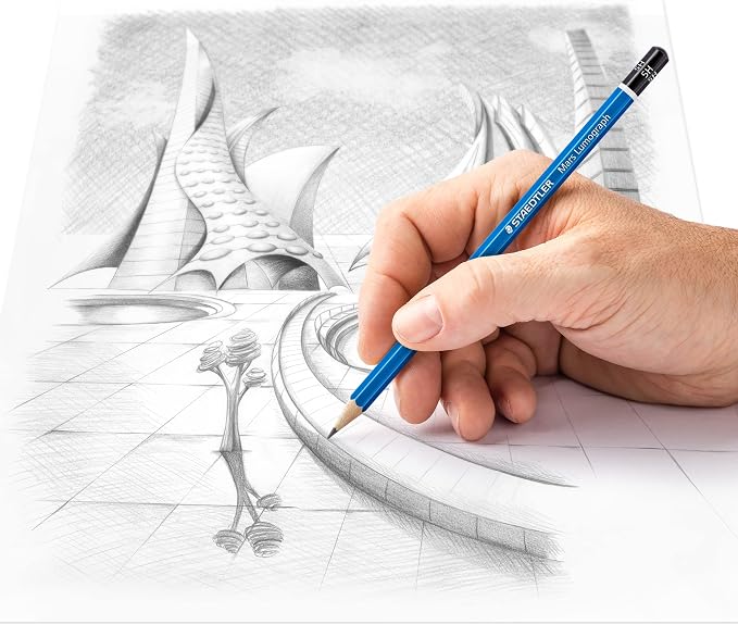 STAEDTLER Mars Lumograph 5H Graphite Art Drawing Pencil, 6 Pencils - Image 3