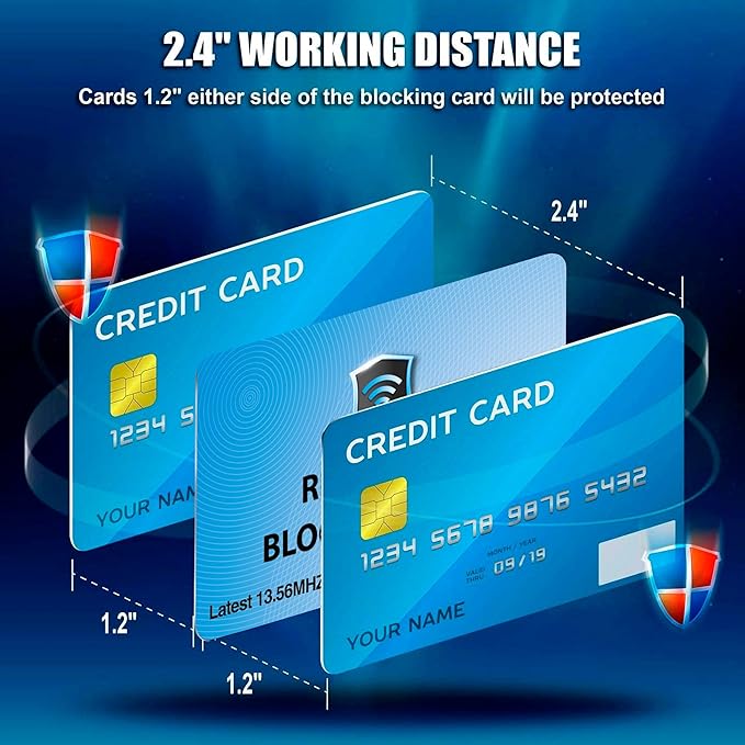 SaiTech IT 2 Pack RFID Blocking Cards Protect Your Entire Wallet, and Cards - Image 4