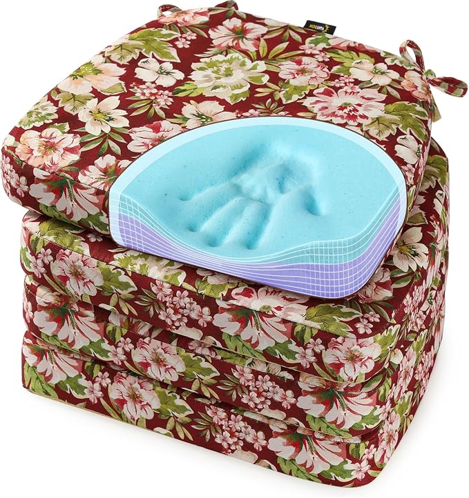 SUNROX Cooling Gel Memory Foam Chair Cushions, 2.6" Thick U-Shaped Dual-Layer by SUNROX