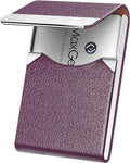 MaxGear Business Card Holder, PU Leather Business Card Case, Magnetic Closure by MaxGear