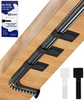 80PCS Hook and Loop Cable Ties, Under Desk Cable Management, Adhesive Cable by BTPIEL