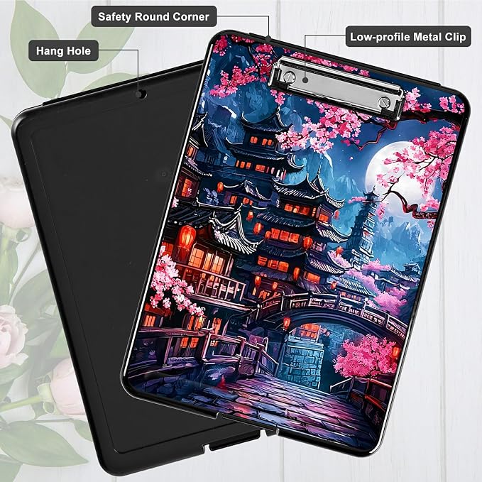 Cherry Blossom House A4 Clipboard - Image 5