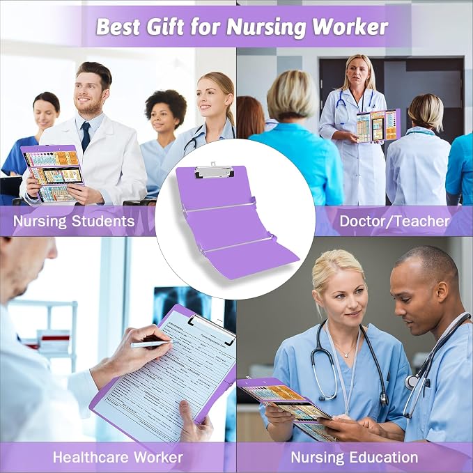 Nursing Clipboard Foldable Clipboard Medical: Nurse Edition Cheat Sheets - Image 7