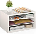 Ballucci File Organizer, 3-Tier Document Paper Sorter, Stackable Wood Desk by Ballucci
