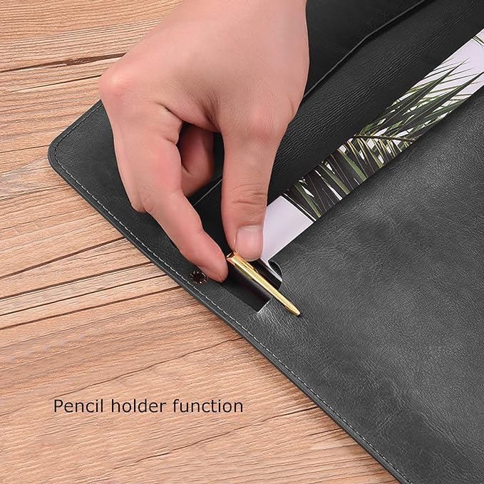 PU Leather A4 File Folder Document Holder Envelope Folder Case - Image 4