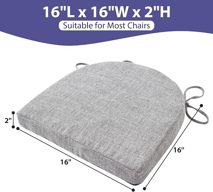 IPYNBAP Chair Cushions for Dining Chairs, Kitchen Chair Cushions, Non Slip - Image 6