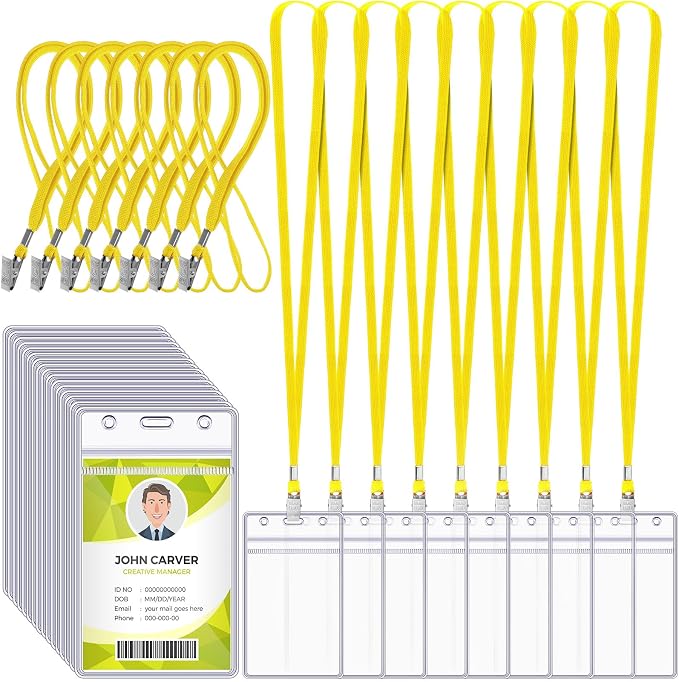 Marspark 100 Pcs ID Badge Holder by Marspark