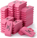 Mr. Pen- Pink Pencil Eraser Bulk, 48 Pack | Large Latex Free Block Erasers by MrPen