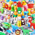URSKYTOUS 60Pcs Animal Erasers Kids Desk Pets Pencil Erasers 3D Puzzle Bulk by URSKYTOUS