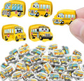 PerKoop 60 Pcs Mini School Bus Erasers Cute School Bus Erasers Bulk by PerKoop