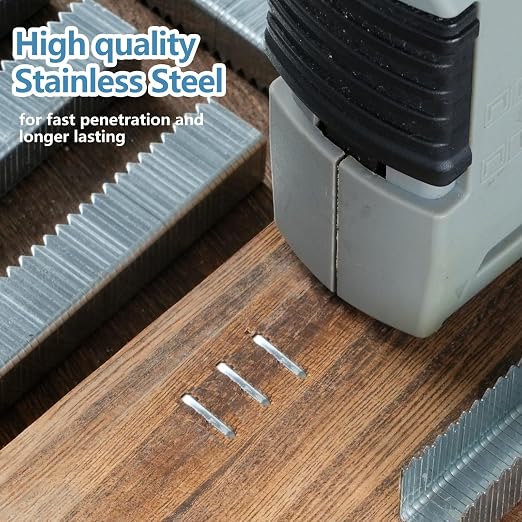 Beveled Chiseled Pointed Heavy Duty T50 304 Stainless Steel Staples 1/4 Inch - Image 4