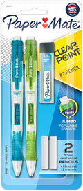 Paper Mate Clearpoint Mechanical Pencils, 0.7mm HB #2 Pencil Lead, Includes 2 by Unknown