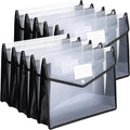 10 Pieces Plastic File Folders Envelope Expanding File Wallet Organizer by Epakh