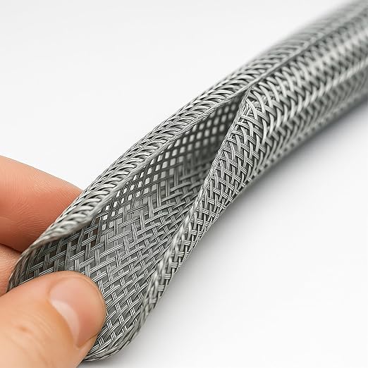 Electriduct 1.25" Hook Self Closing Sleeve Braid Wrap Around Sleeving Flame - Image 2