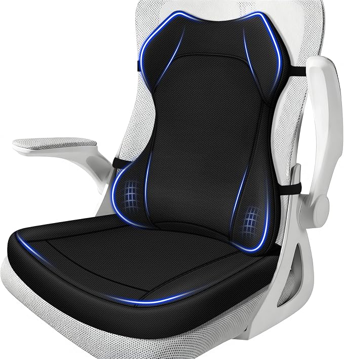 Seat Cushion, Lumbar Support Pillow by JIPORIER