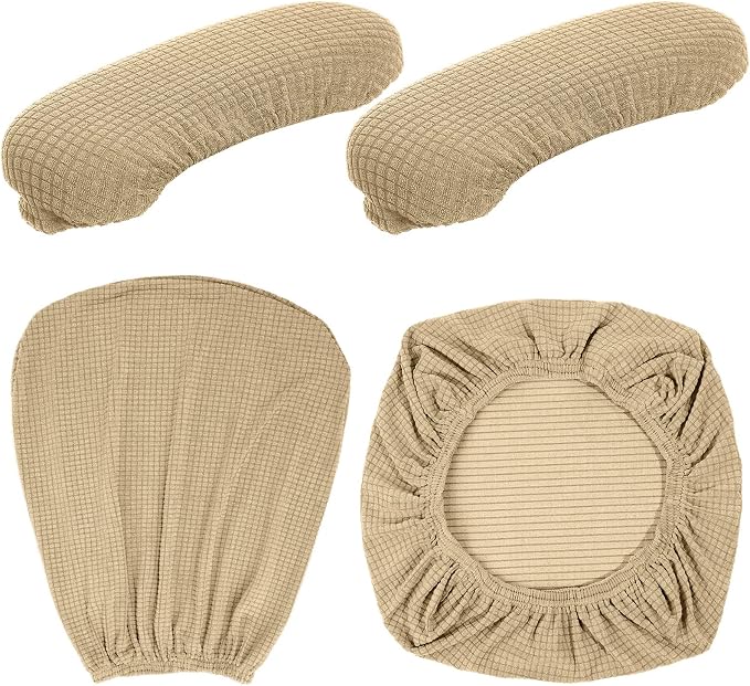 Tallew 4 Pcs Office Chair Covers Set Computer Universal Protective Stretchable - Image 7