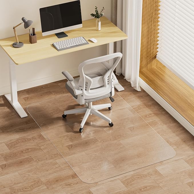 Office Chair Mat for Hardwood Floors 36" x 48", Heavy Duty Plastic Chair Mat by MZLCDW