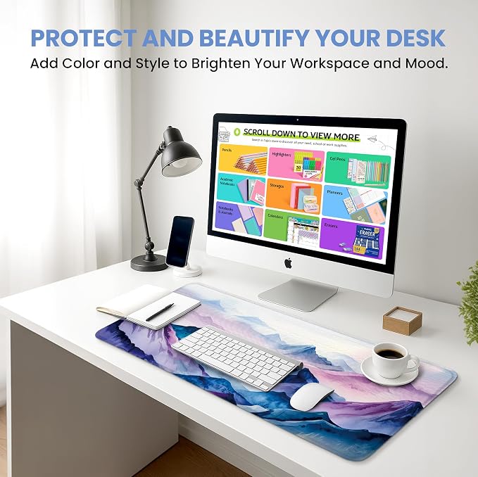 Large Mouse Pad for Desktop, Cute Desk Mat Pad Protector for Work & Gaming - Image 6