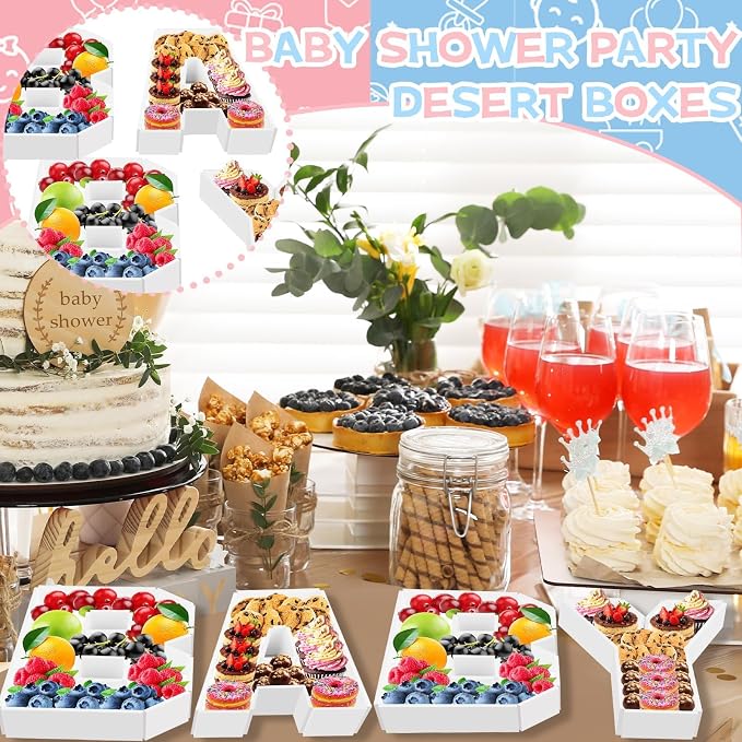 Baby Charcuterie Number Box Baby Letter Trays Food Fillable Tray Box Foam Board - Image 6