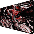 Large Extended Mouse Pad with Stitched Edges, Durable Non-Slip Natural Rubber by Hsmienk