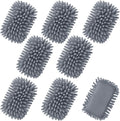 Zonon 8 Pieces Dry Erase Eraser Microfiber Shag Washable Whiteboard Eraser by Zonon