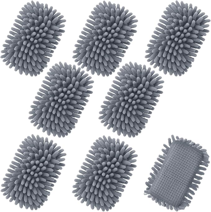 Zonon 8 Pieces Dry Erase Eraser Microfiber Shag Washable Whiteboard Eraser by Zonon