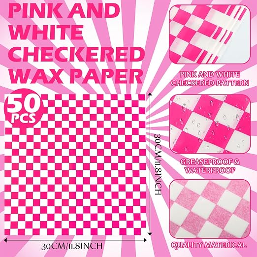 Geosar 100 Pcs Gingham Party Supply Disposable Paper Food Tray Bulk Disposable - Image 3