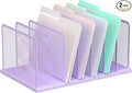 Kuntine.B Desk File Organizer Upright Mesh Desktop Organizer File Sorter Office by KuntineB
