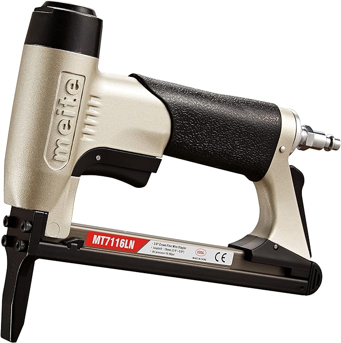 meite MT7116LN Pneumatic Upholstery Stapler 22 Gauge 71 Series 3/8" Crown 1/4" by meite
