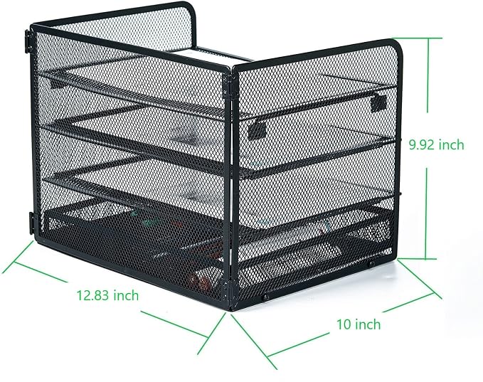 SETTFRFE 4-Tier Metal Desk Organizer-Paper Letter Tray - Image 5