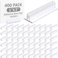 Fulmoon 400 Pcs Sign Holder, Adhesive Base Sign Holders Multiple Uses by Fulmoon