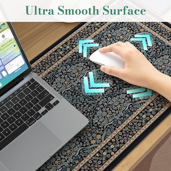 iCasso Desk Cover Mat, Office Mouse Pad, Desk Protector Mat, Extra Large Matt - Image 4