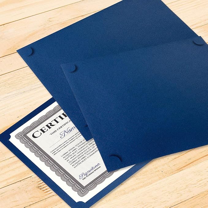 Plain Blue Certificate Holders - Image 7