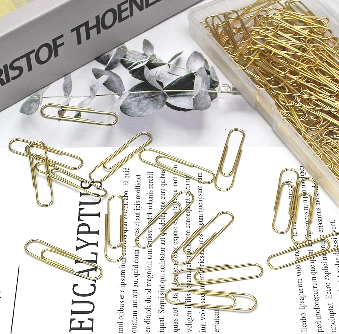 Luomorgo 120 Pcs Gold Paper Clips - Image 6