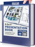 Dunwell Presentation Binder 48-Pocket, Displays 96 Pages, 8.5x11 Portfolio by Dunwell