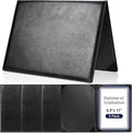 Tenare 3 Pcs Black Leather Certificate Holder 8.5 x 11" PU Phd Bachelor Master by Tenare