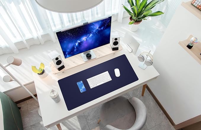 AFIING Desk Mat, 35.4" x 17", Cork Desk pad Protector | Dual-Sided Cork & PU - Image 6