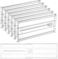 Vtopmart 6 Pack 6" Tall Upgrade Drawer Dividers by Vtopmart