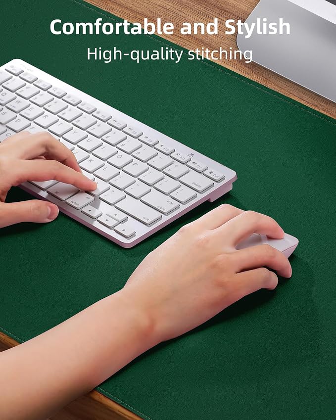 Leather Desk Pad Protector, Desk Mat, Large Mouse Pad, Non-Slip Desk Pad - Image 3