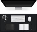 Leather Desk Pad Protector, Non-Slip Desk Pad, on-Slip PU Leather Large Mouse by CADONO