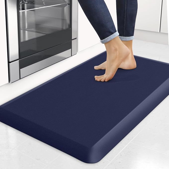 4/5 Inch Thick Kitchen Mats for Floor, StepRite Kitchen Rug for Standing Desk by Bringcushiontoyourlife
