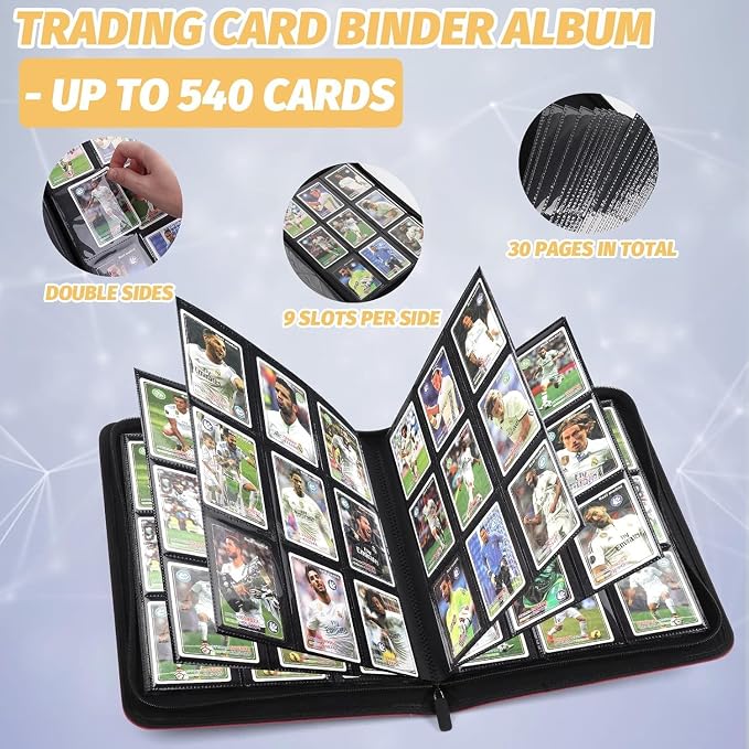 Trading Card Binder, Card Collection Binder Album Folder - Image 6