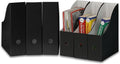 Simple Houseware 6-Pack Magazine File Holder Box, Foldable Cardboard Organizer by SimpleHouseware
