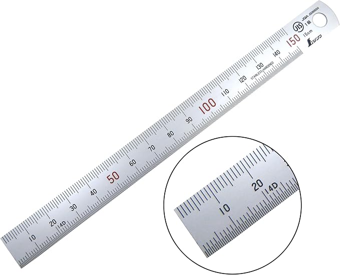 Shinwa 150 mm Rigid Zero Glare Satin Chrome Stainless Steel Machinist Engineer by Unknown
