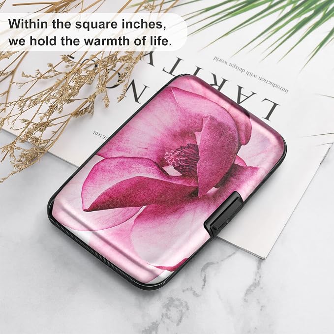 ELFISH Mini RFID Aluminum Wallet Credit Cards Holder Business Card Case Metal - Image 6
